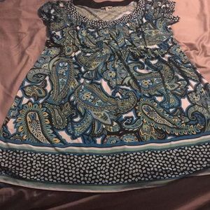 Multi color knee length dress